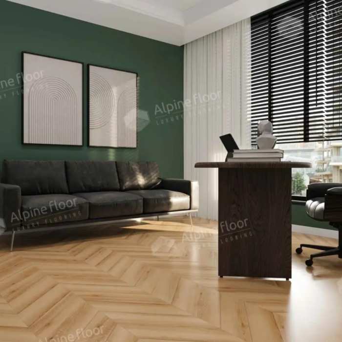 SPC ламинат Alpine Floor Chevrone Alpine ECO 18-19 МС Дуб Самерсет
