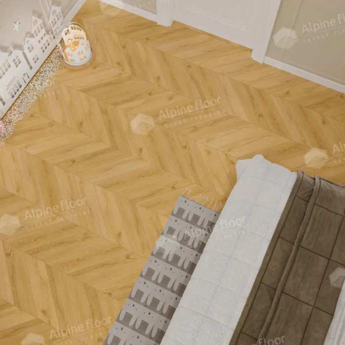 SPC ламинат Alpine Floor Chevrone Alpine ECO 18-20 МС Caldo №3