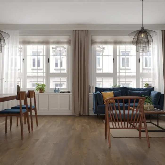 Кварцвиниловая плитка ПВХ Alpine Floor Easy Line ECO 3-45 Дуб Гоен