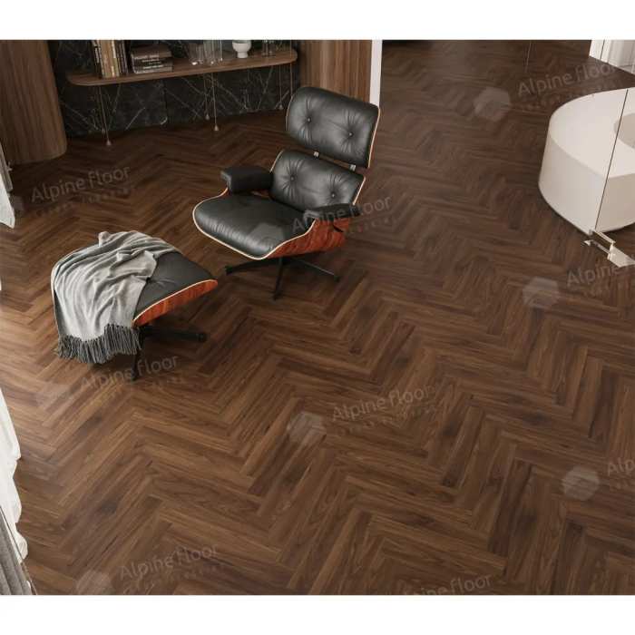 Ламинат Alpine Floor Herringbone 12 LF105-12 Орех Трентино №3