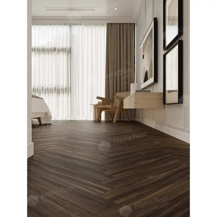 Ламинат Alpine Floor Herringbone 12 LF105-13 Орех Сицилия №4