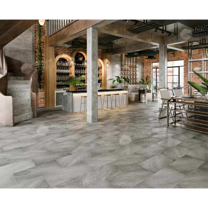 Кварцвиниловая плитка ПВХ Alpine Floor Light Stone ECO 15-18 Авенгтон