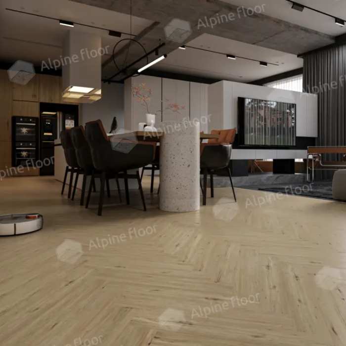 Ламинат Alpine Floor Herringbone 8 Pro Дуб Лион LF102-1