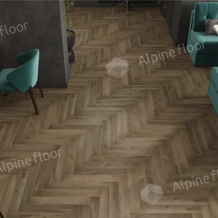 Ламинат Alpine Floor Herringbone 8 Pro Дуб Анжу LF102-11 №2