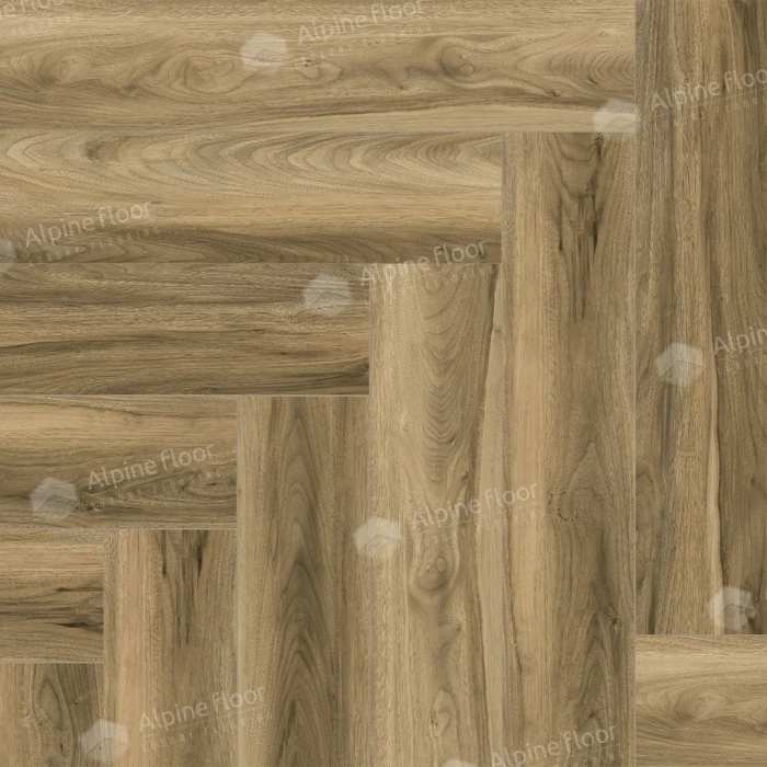 Каменно-полимерная плитка SPC Alpine Floor Nut ECO 22-6 МС Орех Акорн №2