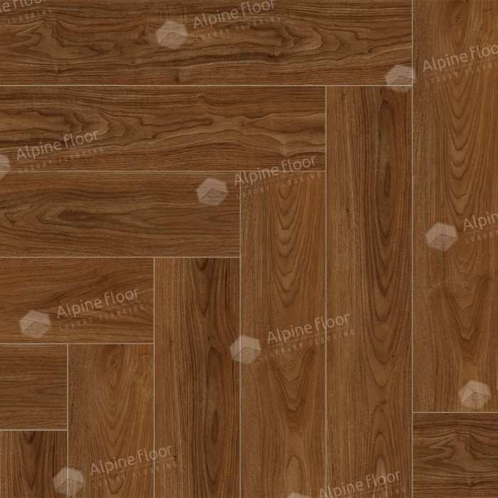 Каменно-полимерная плитка SPC Alpine Floor Nut ECO 22-5 МС Орех Нойер №2