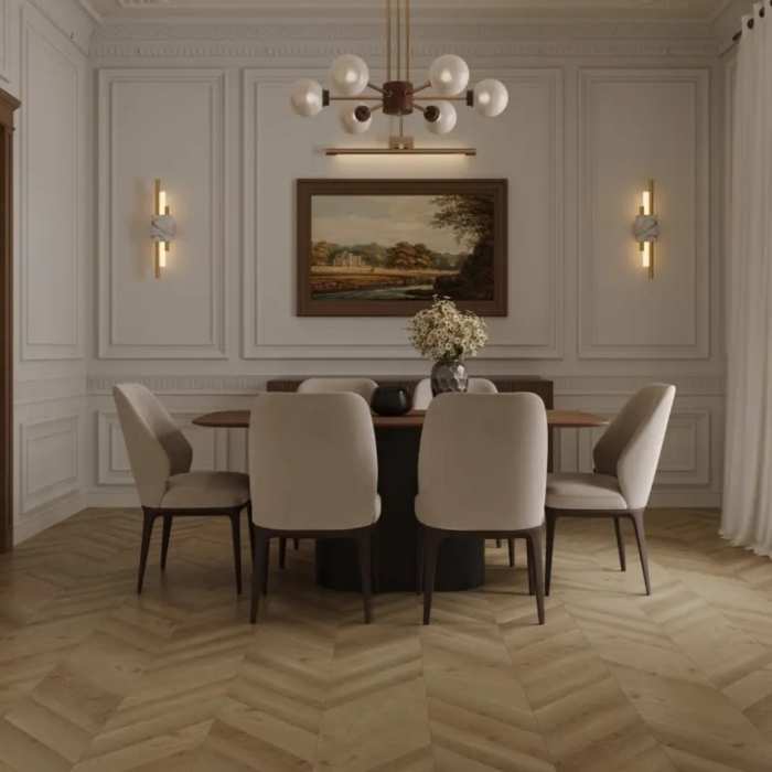 Инженерный ламинат Alpine Floor Signature Obsidian Chevron LF703-09 Дуб Величественный