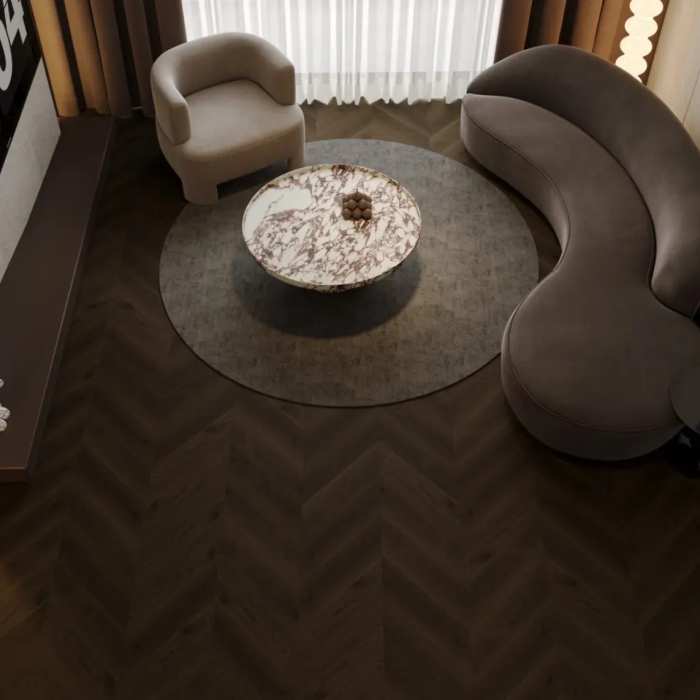 Инженерный ламинат Alpine Floor Signature Obsidian Chevron LF703-11 Дуб Благородный Бордо №3