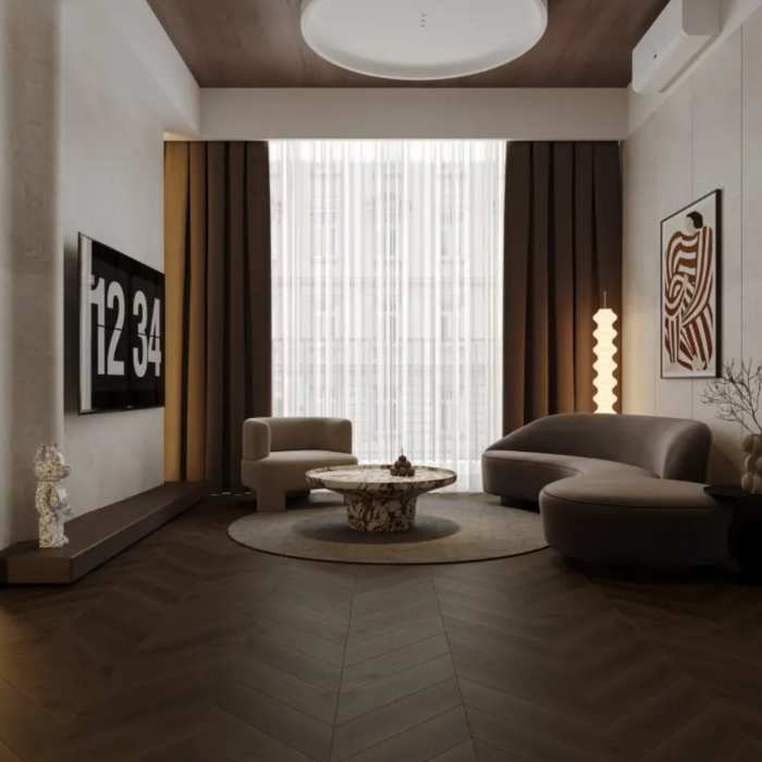 Инженерный ламинат Alpine Floor Signature Obsidian Chevron LF703-11 Дуб Благородный Бордо