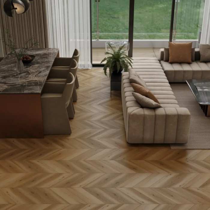 Инженерный ламинат Alpine Floor Signature Obsidian Chevron LF703-23 Дуб Кашемир №2