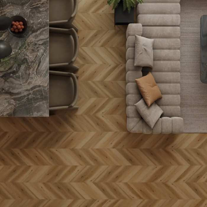 Инженерный ламинат Alpine Floor Signature Obsidian Chevron LF703-23 Дуб Кашемир №3