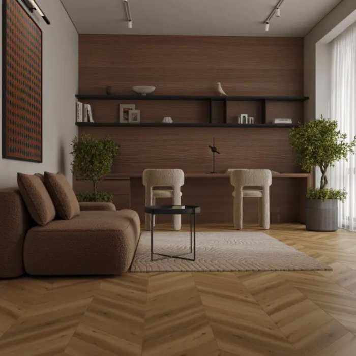 Инженерный ламинат Alpine Floor Signature Obsidian Chevron LF703-24 Дуб Песочный №4
