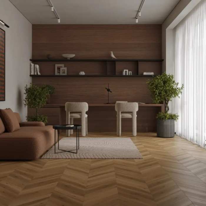 Инженерный ламинат Alpine Floor Signature Obsidian Chevron LF703-24 Дуб Песочный