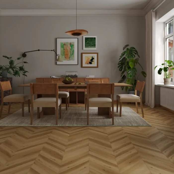 Инженерный ламинат Alpine Floor Signature Obsidian Chevron LF703-27 Дуб Тростниковый