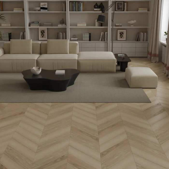 Инженерный ламинат Alpine Floor Signature Obsidian Chevron XL LF703-31 Дуб Ванильный №4