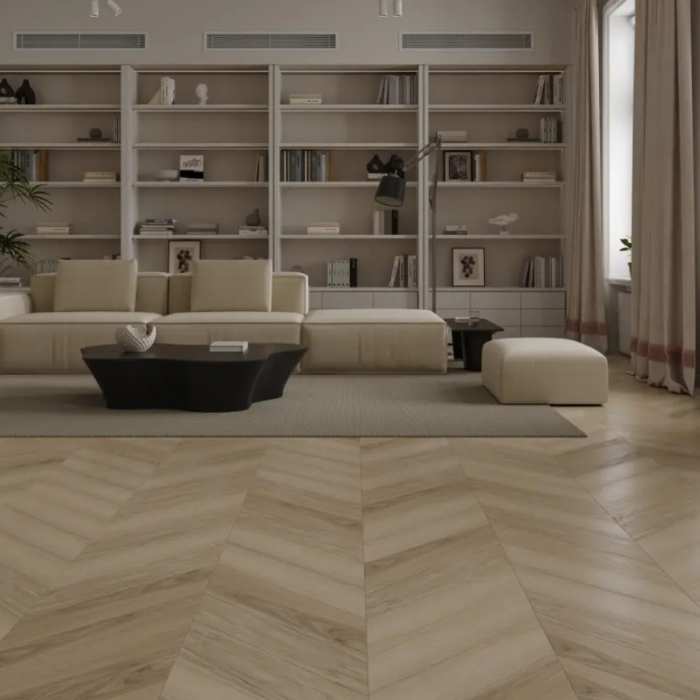 Инженерный ламинат Alpine Floor Signature Obsidian Chevron XL LF703-31 Дуб Ванильный №3