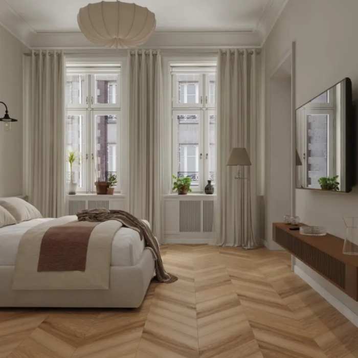Инженерный ламинат Alpine Floor Signature Obsidian Chevron XL LF703-32 Дуб Жемчужный №3