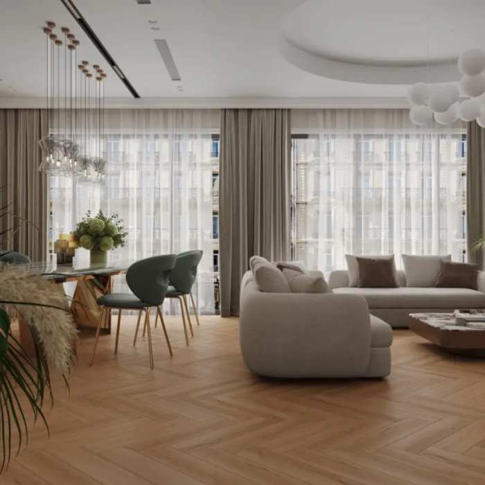 Инженерный ламинат Alpine Floor Signature Obsidian Parquet LF702-25 Дуб Пастельный №4