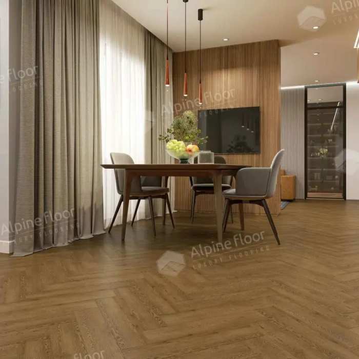 Кварцвиниловая плитка Alpine Floor Parquet LVT ECO 16-32 Дуб Селена №4