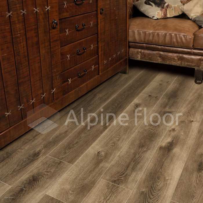 Кварцвиниловая плитка Alpine Floor Premium XL ECO 7-9 ABA Дуб коричневый №2