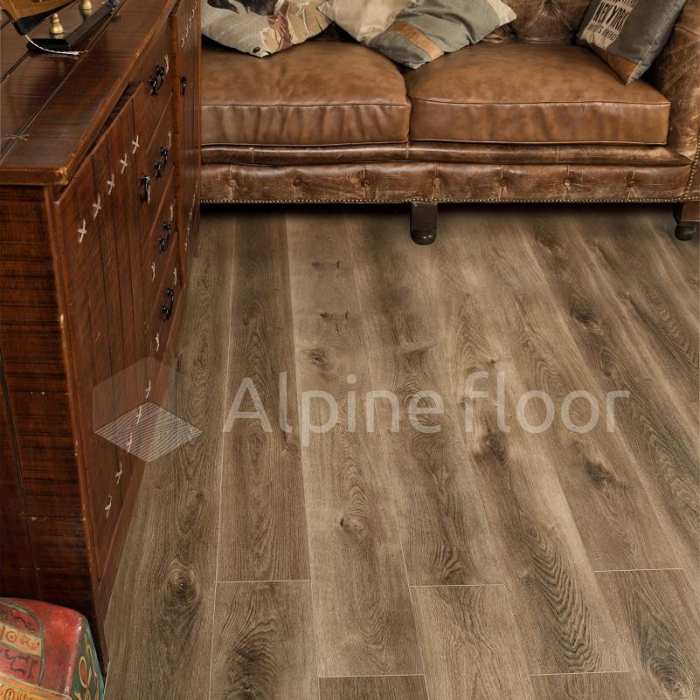 Кварцвиниловая плитка Alpine Floor Premium XL ECO 7-9 ABA Дуб коричневый №6