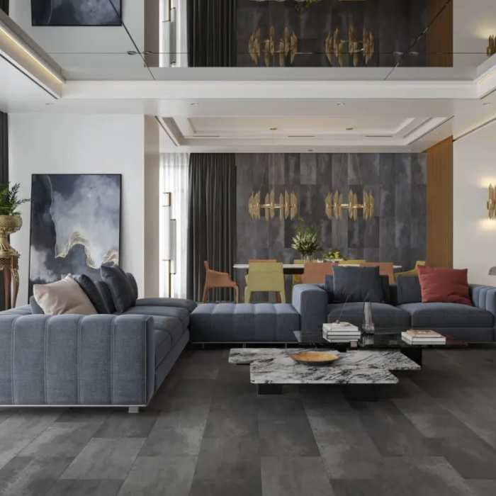 Ламинат Alpine Floor Stone Mood LF402-03 Премиальный Бетон №2