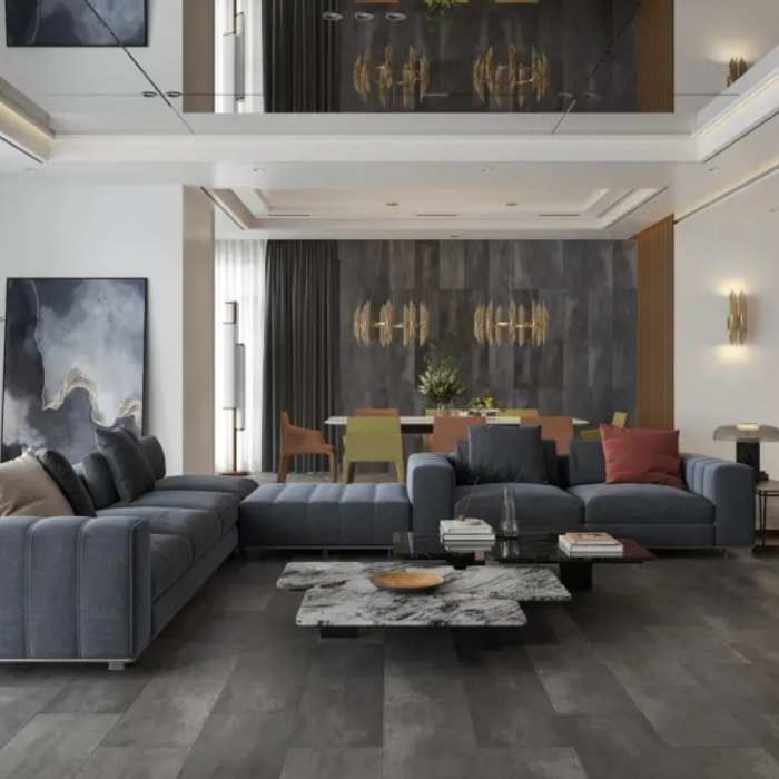 Ламинат Alpine Floor Stone Mood LF402-03 Премиальный Бетон
