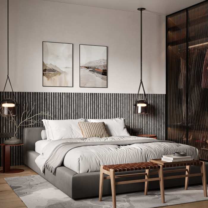 Акустическая панель Artiva FLEX AFL003 Бетон 1200×600 мм рейка 25х6 мм №4