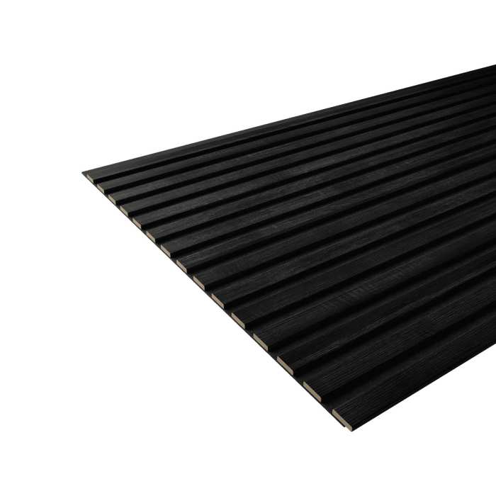Акустическая панель Artiva FLEX AFL006 Дуб Графит 1200×600 мм рейка 25х6 мм №2