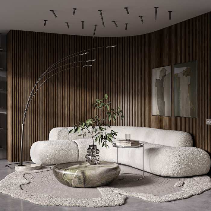 Акустическая панель Artiva FLEX AFL009 Дуб Муссон 2750×600 мм рейка 25х6 мм №2