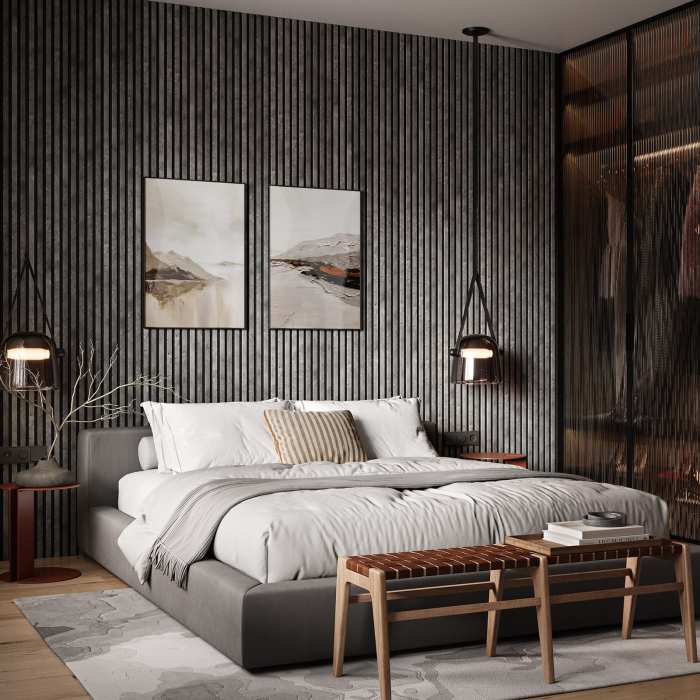 Акустическая панель Artiva FLEX AFL012 Бетон 2750×600 мм рейка 25х6 мм №3