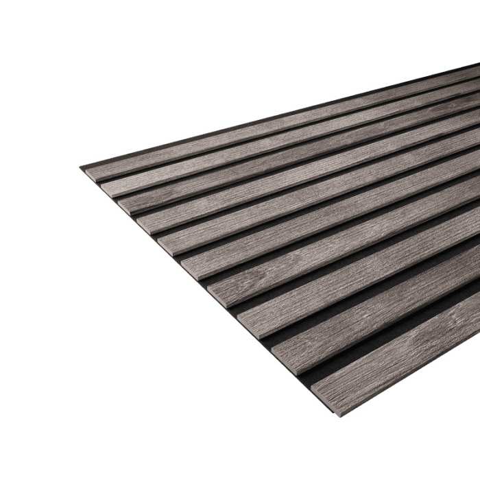 Акустическая панель Artiva FLEX AFL018 Ясень Дымчатый 1200×600 мм рейка 25х6 мм №2