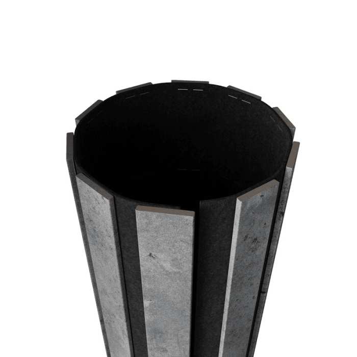 Акустическая панель Artiva FLEX AFL020 Бетон 1200×600 мм рейка 40х6 мм №2