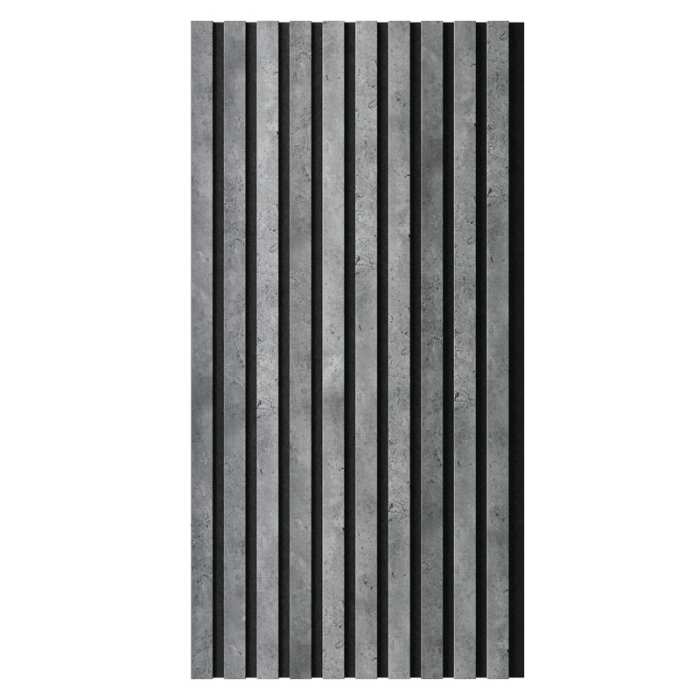 Акустическая панель Artiva FLEX AFL020 Бетон 1200×600 мм рейка 40х6 мм №3