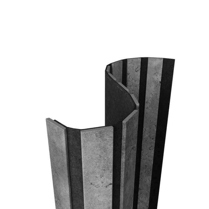 Акустическая панель Artiva FLEX AFL020 Бетон 1200×600 мм рейка 40х6 мм