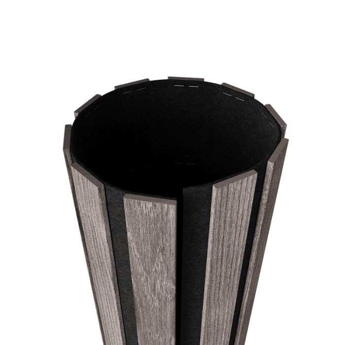 Акустическая панель Artiva FLEX AFL025 Ясень Дымчатый 2750×600 мм рейка 40х6 мм №3