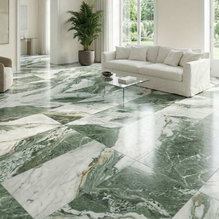 Керамогранит Buono Ceramica Marble MVL4417P Patagonia Magna Green Glossy