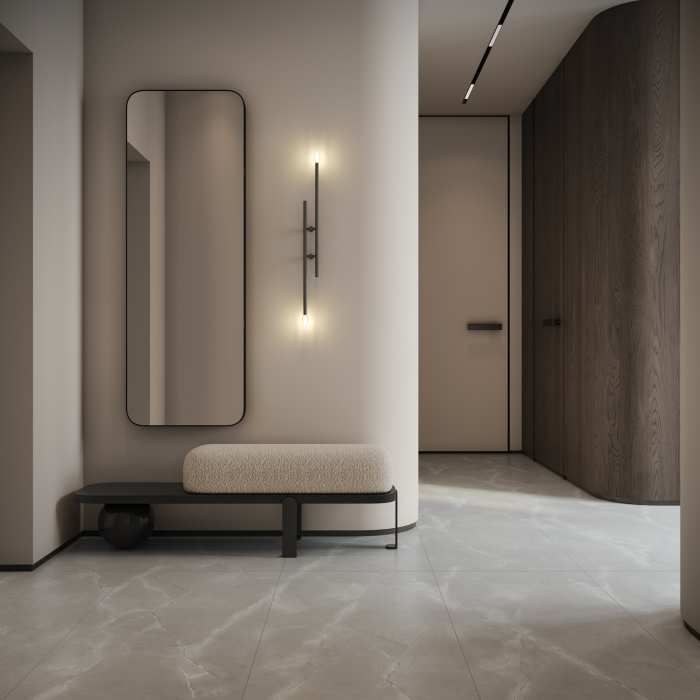 Керамогранит Buono Ceramica SOVL4708V Soft Grey Stone Satin Carving