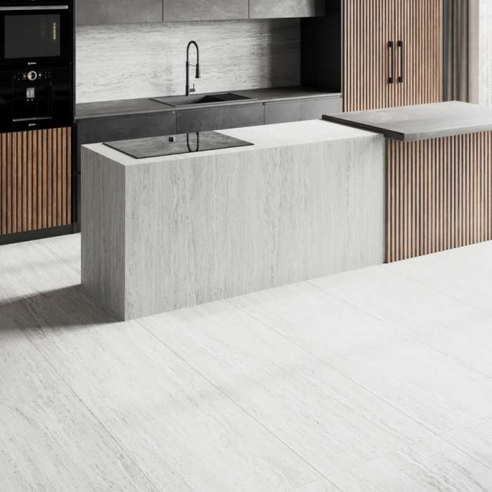 Керамогранит Buono Ceramica Stones S4443M Travertino Grey Matt