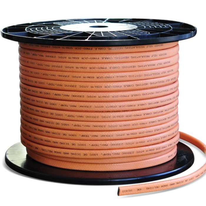 Изображение Кабель для обогрева труб без защитного экрана xLayder FM60-2CR RST (ФМ60-2CР РСТ), 60 Вт/ пог. м