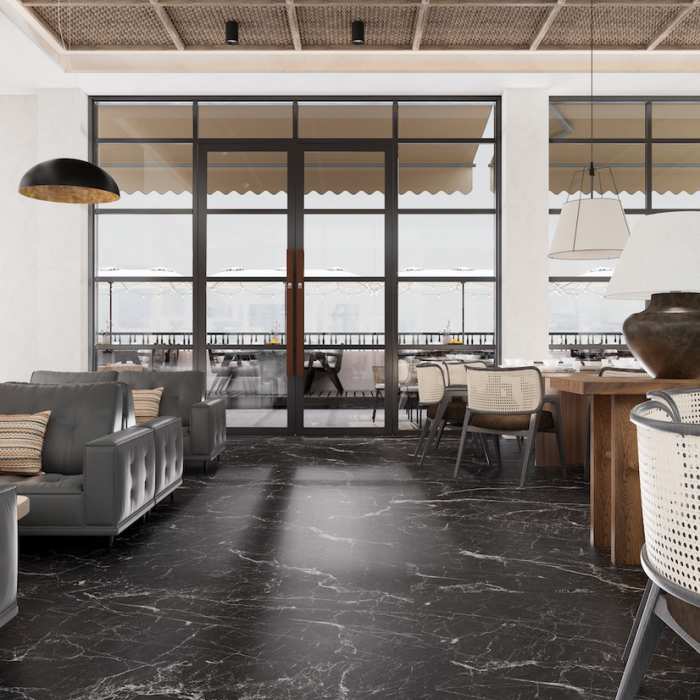 Керамогранит NT Ceramic Natural Stone NTT9521M Calacatta Black Mat №3