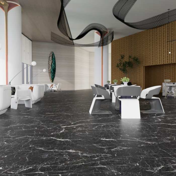 Керамогранит NT Ceramic Natural Stone NTT9521M Calacatta Black Mat №5