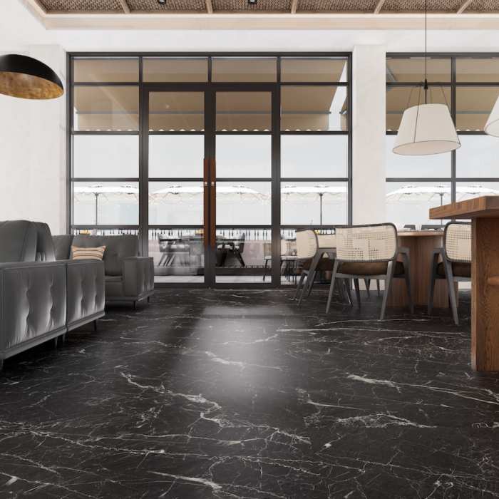 Керамогранит NT Ceramic Natural Stone NTT9521M Calacatta Black Mat