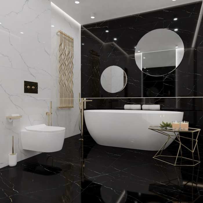 Керамогранит Royce Rivona Black High glossy 60x120 см (R_HG2002)