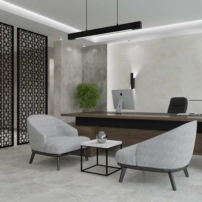 Керамогранит Primavera Marla Dark Grey Carving 60x120 см (CR221)