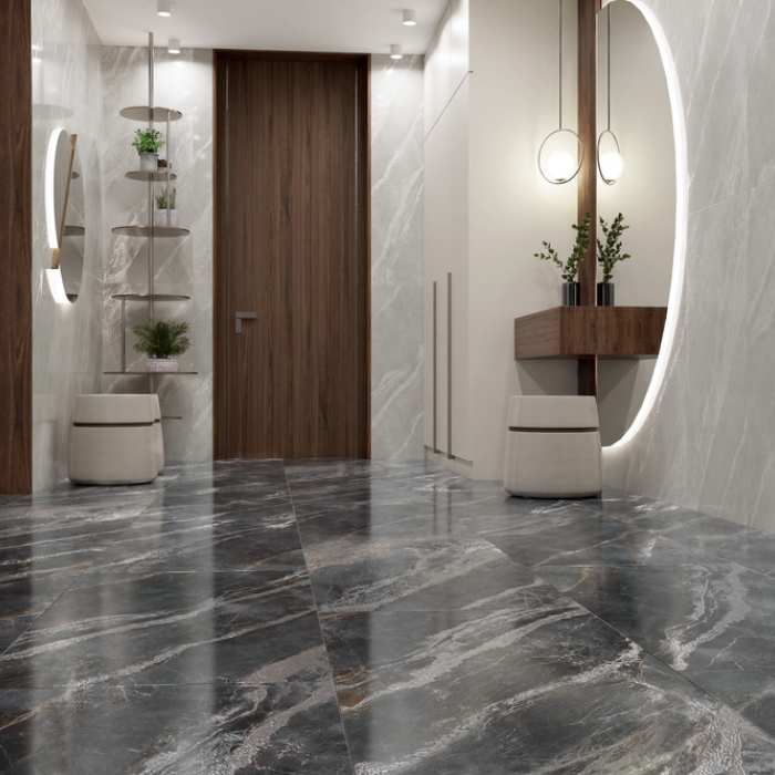 Керамогранит Primavera Arma Nero Lapato Carving 60х120см (LC208)