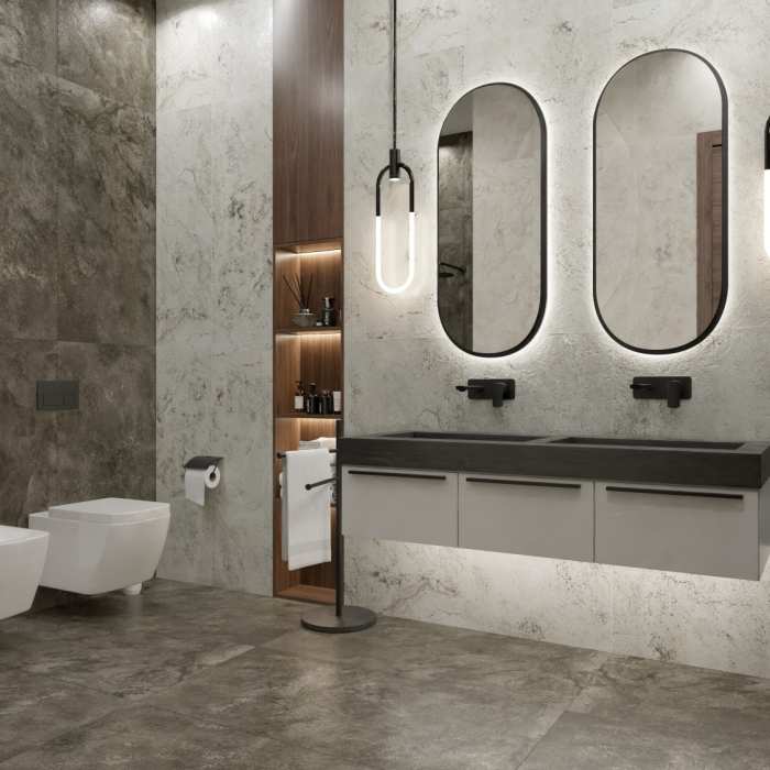 Керамогранит Primavera Nola Dark Punch-Carving 60х120 см (PC205)