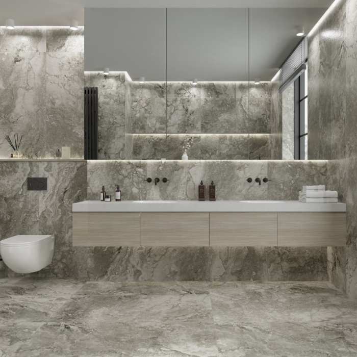 Керамогранит Primavera Porto Stone Grey Punch-Carving 60х120 см (PC206)