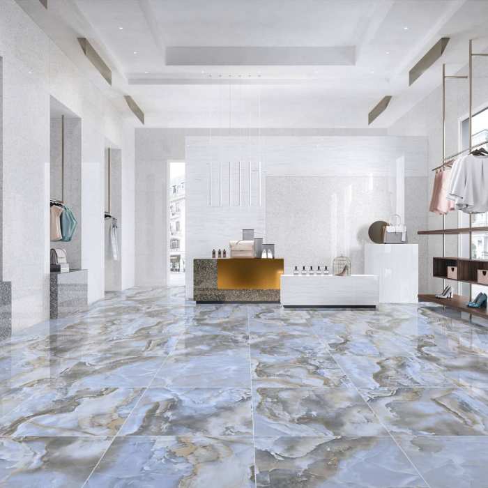 Керамогранит Primavera Honey Onyx Blue Polished 60х60 см (PR151)