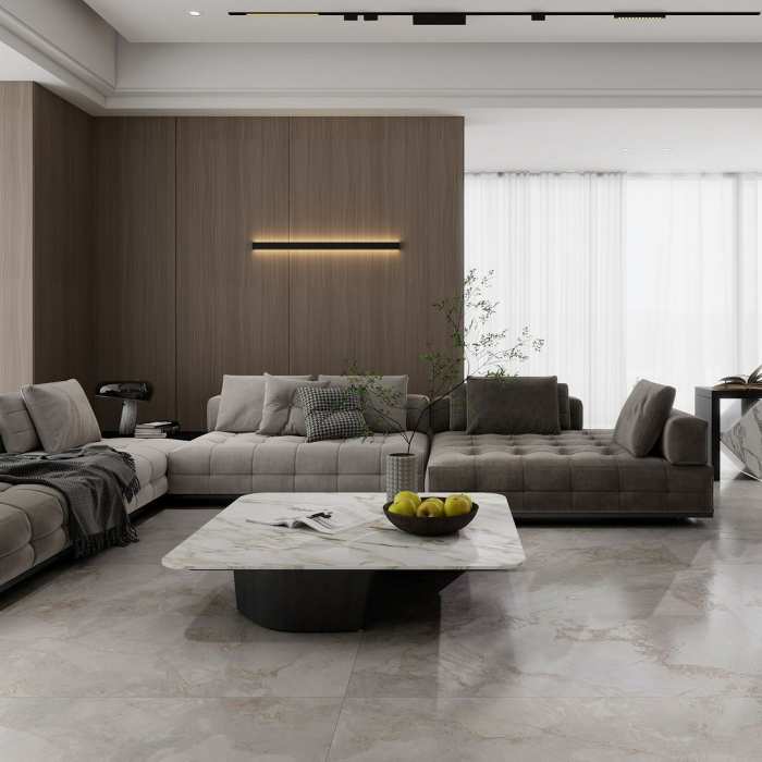 Керамогранит NT Ceramic Riverstone NTT9352SG Mountain White Satin Glazed